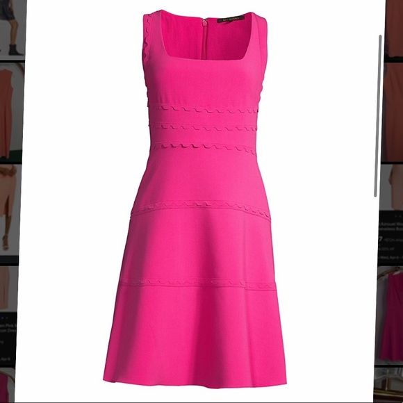 Kobi Halperin | Michaela Scalloped Fit-&-Flare Dress - Picture 3 of 13